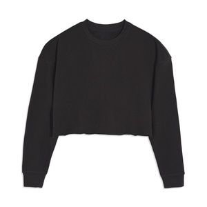 WeWoreWhat - Cropped Sweatshirt - Black - S